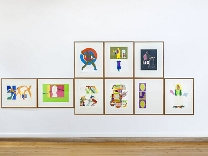 Guillermo Núñez, dibujos con sangre en el ojo, 1985