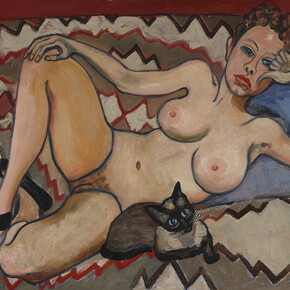 Alice Neel, Pat Ladew, 1949, Oil on canvas, 66 x 86.4 cm, 26 x 34 1/8 in, Collection of Toni Schulman