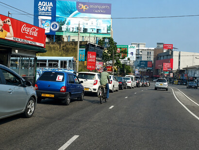 Drivers wait in long fuel lines at petrol stations in Colombo, Sri Lanka, as worsening global energy tensions and foreign exchange shortages force the government to introduce fuel rationing measure