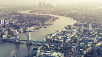 Imagen aérea de Londres