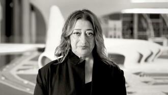 Zaha Hadid a Baku nel novembre 2013
