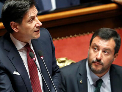 Giuseppe Conte al Senato