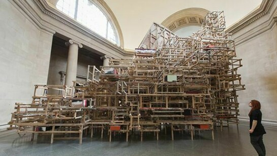 Phyllida Barlow, dock 2014, Installation views: Tate Britain 2014, J Fernandes, Tate Photography