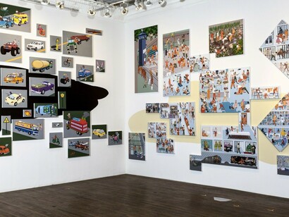 Chicken Little and the Culture of Fear, Exhibition view. Courtesy of Ronald Feldman Fine Arts