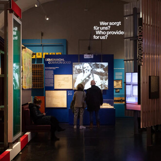 Hot questions, cold storage, exhibition view. Courtesy of Architekturzentrum Wien