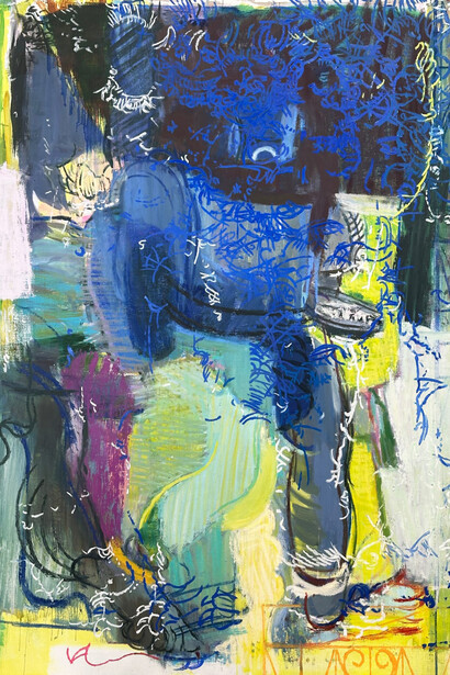 Sangram Majumdar, Monstermash 4 (detail), 2025. Courtesy of Nathalie Karg Gallery 