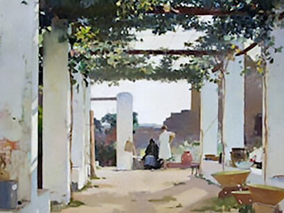 A Pergola in Spain, Bristol Museum and Art Gallery, by Fred Appleyard