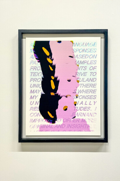 Sarah Rothberg, Portrait of Sophie: original and insightful (detail), 2023. Courtesy of bitforms gallery