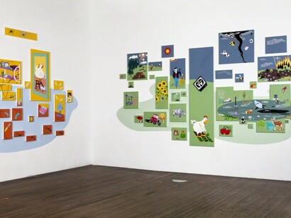 Chicken Little and the Culture of Fear, Exhibition view. Courtesy of Ronald Feldman Fine Arts