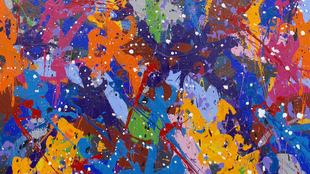 JonOne, The other side, Shanghai, 150 x 150 cm, Courtesy Magda Danysz Gallery