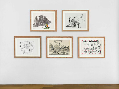 José Gamarra, Whispers in the forest, exhibition view. Courtesy of Xippas Gallery