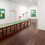 Border chronicle, exhibition view. Courtesy of Goolugatup Heathcote 