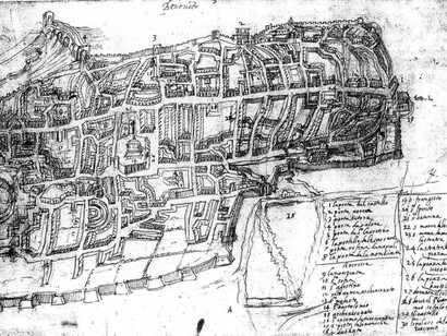 Rocca di Benevento, illustrazione del 1590