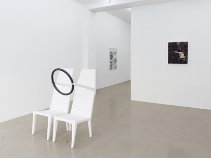 installation view "4x Düsseldorf: Helmut Dorner, Inge Mahn, Natalie Czech, Esther Kläs", Kadel Willborn, Düsseldorf, Germany, 2018.
