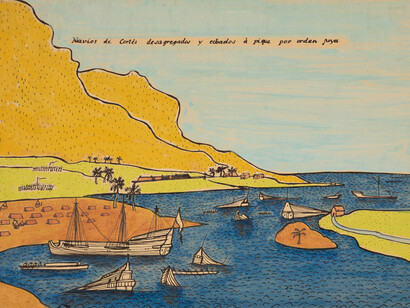 Leslie Tillett, Vessels of Cortes displeased and failed by his orders, 1972-1976. Courtesy of Denver Art Museum