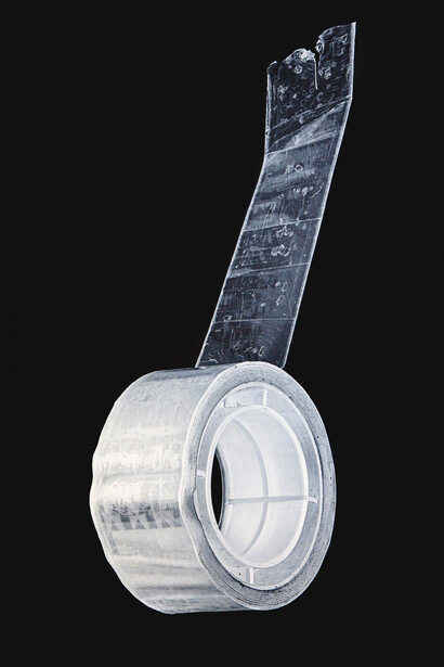 Rómulo Celdrán 'Zoom 42', white pencil and acrylic on board, 112 x 65 cm © Rómulo Celdrán