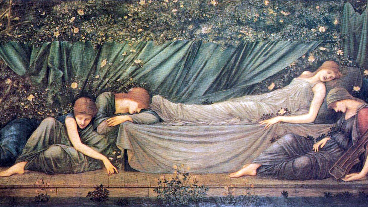 Edward Burne-Jones. "La bella addormentata",1872
