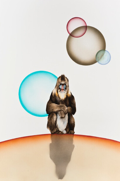 Kevin Earl Taylor, Paramount, 30” X 22”, gouache and acrylic on paper, 2014