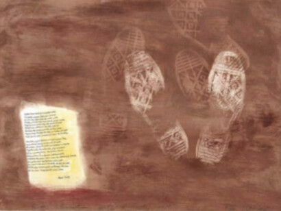 Robert Pinksy, Rider, 1980, India ink and watercolour on paper, 55.8 x 78.7 cm. Courtesy of Benjamin Spademan