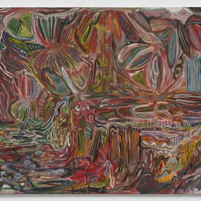 Alia Ahmad,
Ageeg/ عقيق | Agate,
2023,
Oil on canvas,
150 x 100 cm | 59 1/16 x 39 3/8 in.
© the artist. Photo © White Cube (Ollie Hammick)