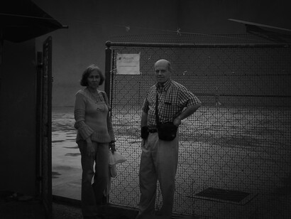Visitantes en el frontón de pelota vasca