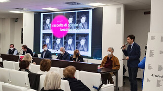 Acto de la antología poética póstuma '41', de Beatrice Viggiani, presentado en el Polo Bibliotecario de Potenza, en el sur de Italia