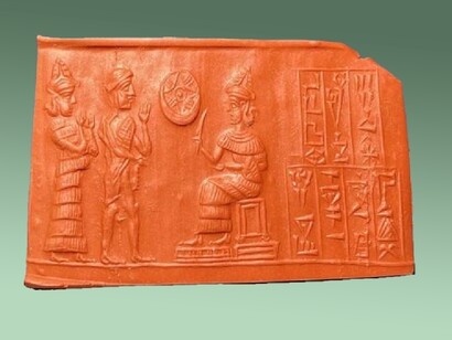 Sigillo cilindrico mesopotamico 