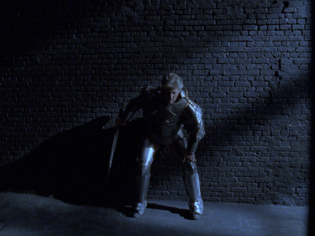Jan Fabre, Lancelot (2004), still, 16 mm film, 8’17”, © Angelos bvba, courtesy the artist and Ronchini Gallery