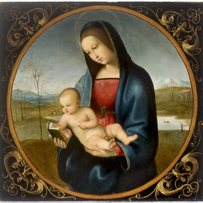 Madonna Connestabile, copia da Raffaello,Giovanni Battista Salvi detto il Sassoferrato