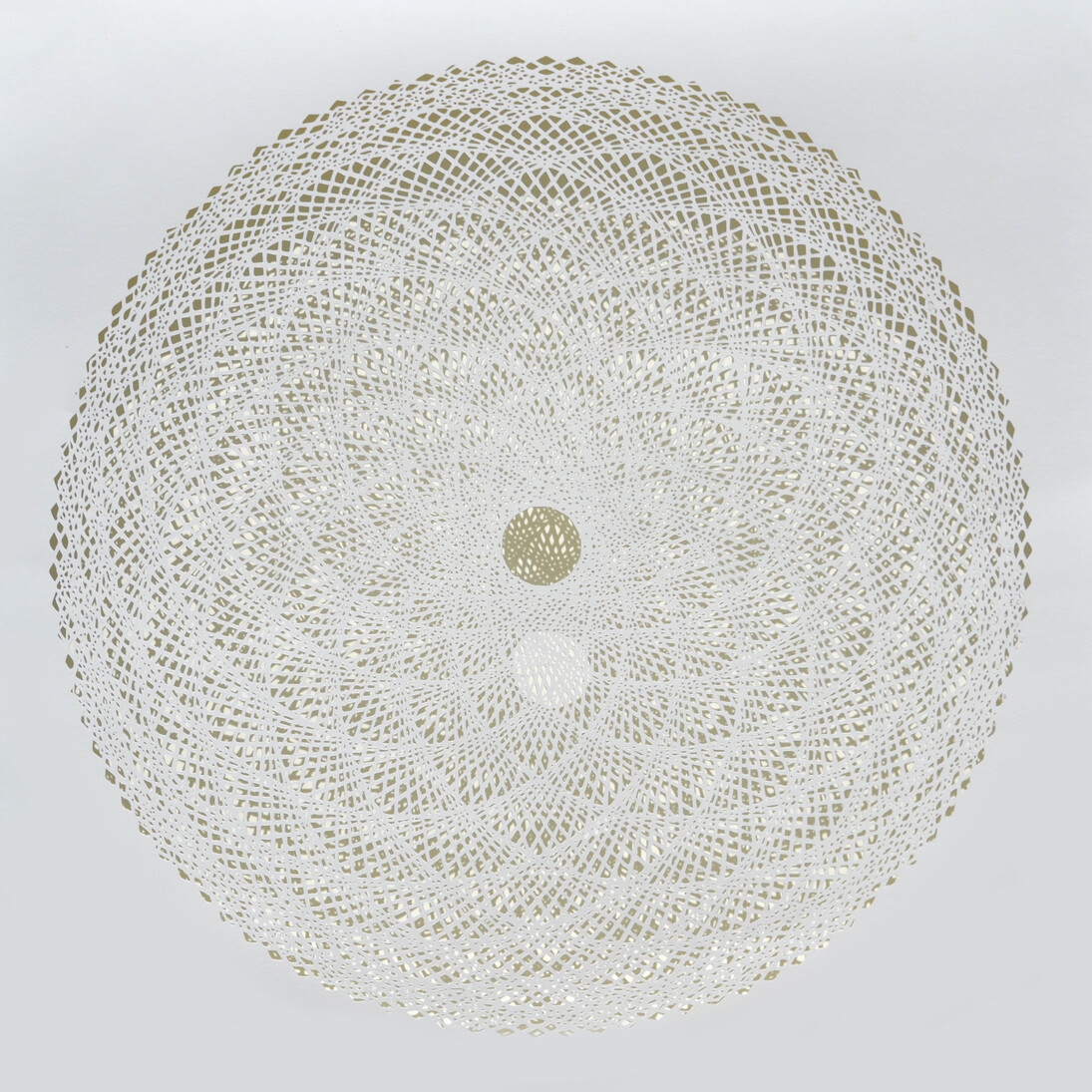 Duality and Wholes, Hand cut 100% Cotton Rag, 27 x 27 inches