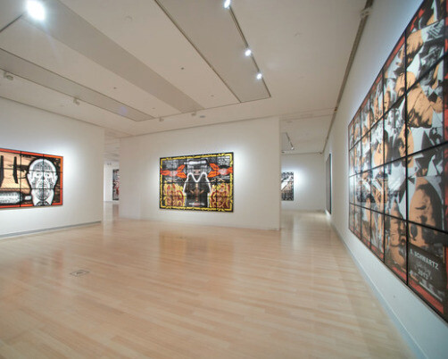 Gilbert & George Scapegoating, Exhibition view. Courtesy of Ludwig Museum