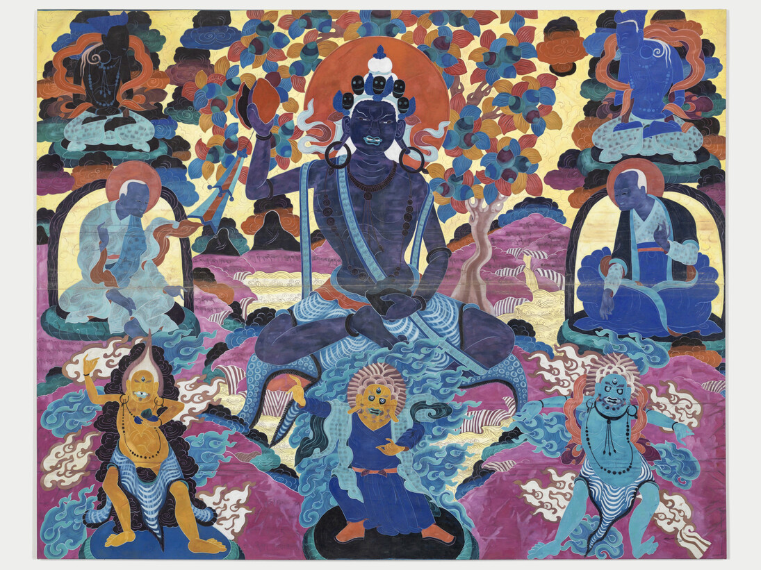 Zheng Guogu, One Manipulates into two, two integrates into one No.2, 2013, Oil on canvas, 240 x 206 cm, 94 1/2 x 81 in.