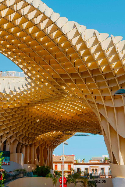 Seville, Spain. The Metropol Parasol, a wooden parametric structure located at La Encarnación Square