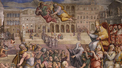 Giorgio Vasari, Le retour du pape Grégoire XI à Rome 