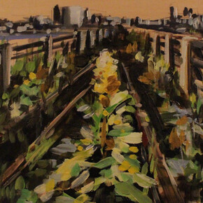 Eryn O'Neill, Reclaimed (detail) 12 x 12, Oil on panel, 2015