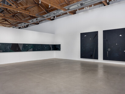 Torkwase Dyson, Of line and memory, exhibition view. Courtesy of Gray Gallery
