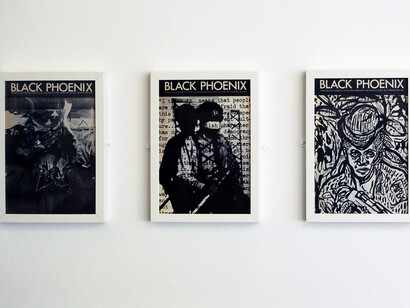 Black Phoenix, Third world perspective on contemporary art and culture, nos. 1-3, 1978/9, Courtesy the African-Caribbean, Asian and African Art in Britain (ACAA) Archive, Chelsea College of Arts Library, University of the Arts London, image courtesy of Chelsea space