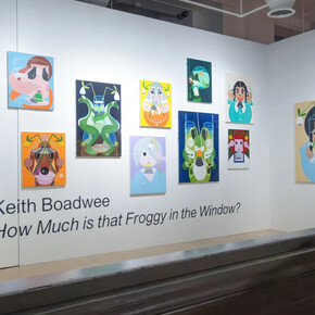 Keith Boadwee, How much is that froggy in the window? exhibition view. Courtesy of Anton Kern Gallery