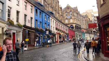 Street of Edinburgh, Scotland