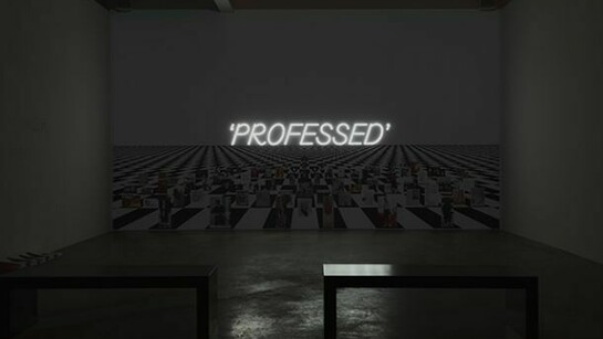 Frances Stark, installation view. Photo by Mark Woods