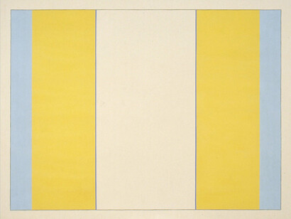 GENE DAVIS , Canary Islands, 1984 , Acrylic on canvas , 67 1/2 x 90 1/2 inches, 171.5 x 229.9 cm 
