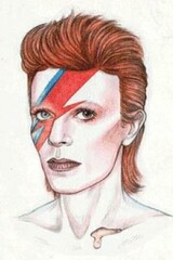Helen Green. Ilustración de uno de los rostros del camaleónico David Bowie