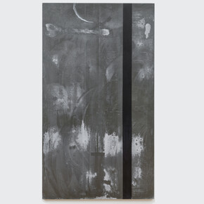 Günther Förg, Untitled III, 1990, Acrylic on lead, 110.24 x 62.99 inches, 280 x 160 cm © Estate of Günther Förg. Courtesy Skarstedt, New York