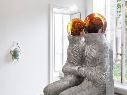 Jean-Marie Appriou, Exonaut horizon, vue d'exposition. Courtoisie de la Galerie Perrotin