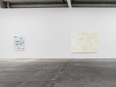 Raoul De Keyser, Touch game, exhibition view. Courtesy of David Zwirner Gallery