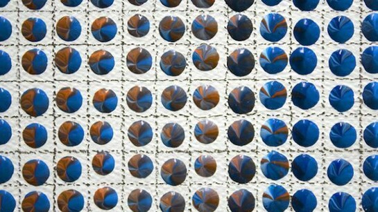 Gregory Hayes, Untitled (OB) acrylic on canvas, 2011, 60 x 60 inches (detail)