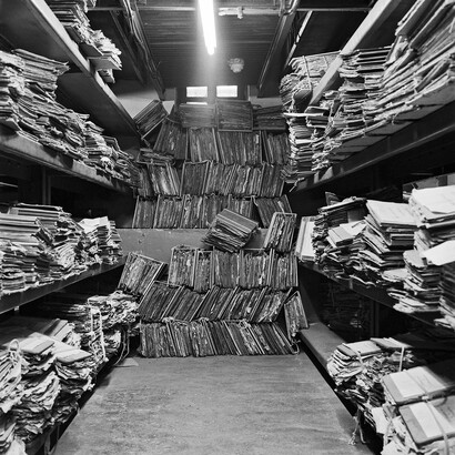 Senza titolo - Dalla serie “File Museum”, 2012. Archival pigment print, 30 x 30 cm. Courtesy of the artist and Frith Street Gallery, London © Dayanita Singh