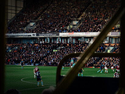 Vista de un partida a las afueras del estadio