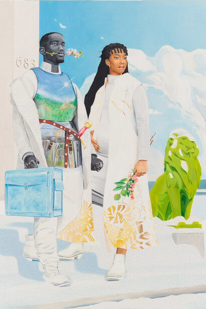 Conrad Egyir, La main de dieu, 2024. Courtesy of Miles McEnery Gallery 
