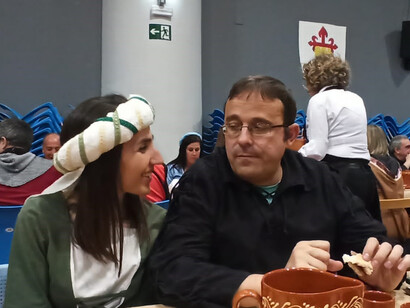La cena medieval, en el auditorio